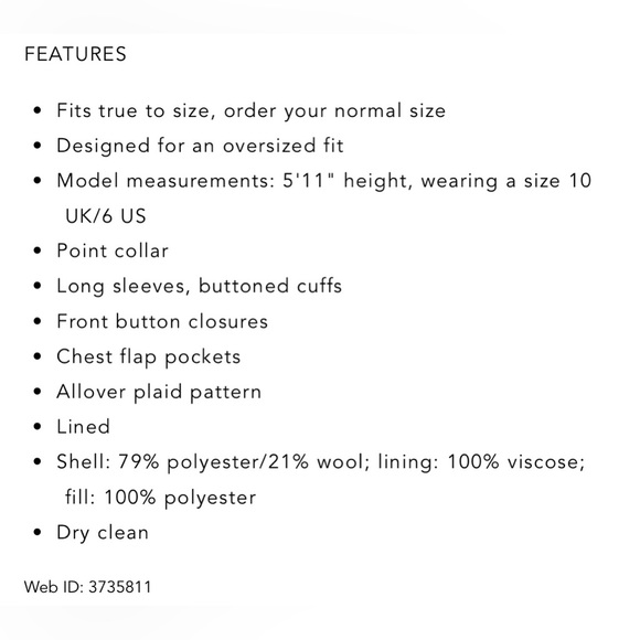 NWT Allsaints Nia Check Coat - Picture 9 of 10